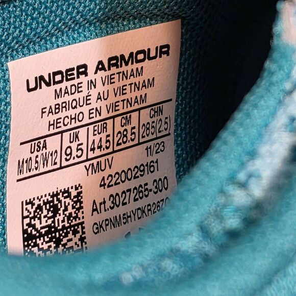 Under Armour Flow Futr X 3 UAA Basketball Shoes Blue 3027265-300 Men's Size 10.5 - Picture 7 of 8